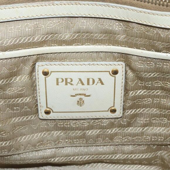 Prada Beige Canvas Handbag (Pre-Owned) - Picture 14 of 16